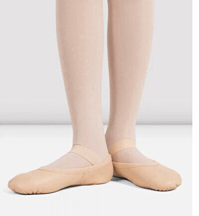 Children's Pink leather Bloch Arise ll Ballet Dance shoes size 13