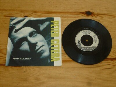 PETER CETERA GLORY OF LOVE 7" INCH SINGLE VINYL RECORD 45 PIC SLEEVE NEAR MINT