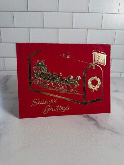 Buck Owens Signed Autograph Season's Greetings Christmas Holiday Card Country
