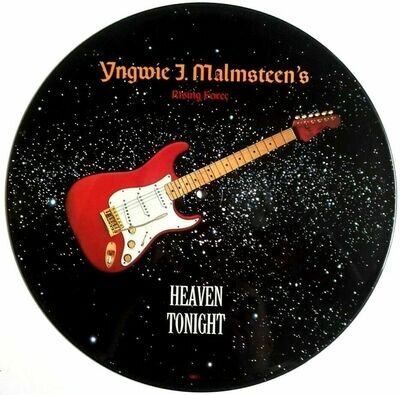 Mint Yngwie J. Malmsteen's Rising Force Heaven Tonight 12" Vinyl Picture Disc NM