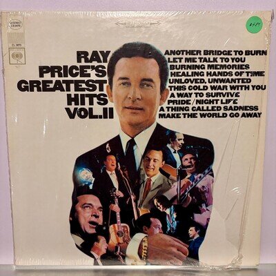 Ray Price Greatest Hits Vol. II LP 1967 Columbia Stereo