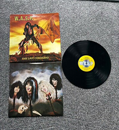 W.A.S.P. The Last Command 12" Black Vinyl LP 1985 Capital EJ24 0429