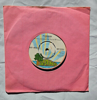 Roxy Music Pyjamarama 7" Vinyl Single Island Records WIP 6159 1973 Misspress NM