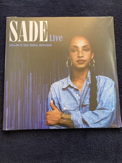Sade Live 1984-09-21 Ahoy Hallen Rotterdam Blue Vinyl Funk/Jazz NEW SEALED 2xLP