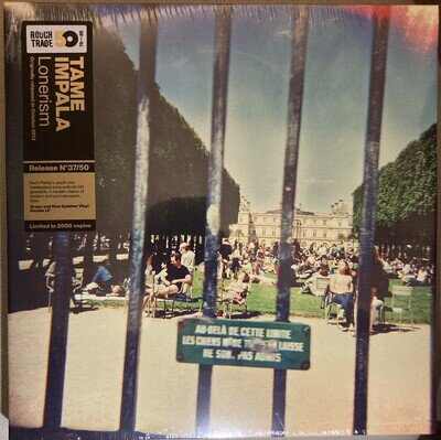 Tame Impala Lonerism Clear w/ GREEN & BLUE SPLATTER Vinyl Rough Trade 50 NEW