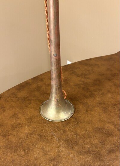 Vintage Brass Long Straight Bugle, Brass Bell/Finish, with Tassel/Lanyard