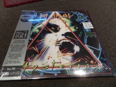 12 INCH VINYL ALBUM NEW & SEALED DEF LEPPARD HYSTERIA HMV 1921 SERIES PURPLE VIN