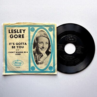 Lesley Gore - It's Gotta Be You 7" Vinyl 1964 Mercury Records 72270 Quincy Jones