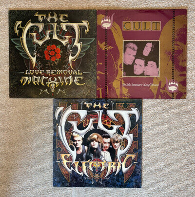 3 X *THE CULT* *LP + 12''S* * *VINYL* *COLLECTION* *LOVE REMOVAL MACHINE*