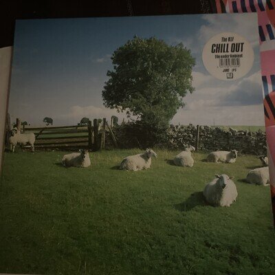 The KLF Chill Out vinyl album orig issue with sticker on front cover