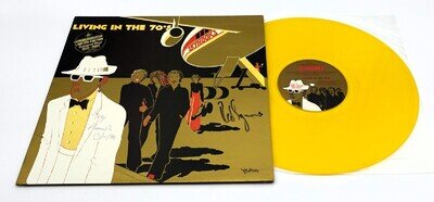 Signed Skyhooks Living In The 70's Vinyl LP Record Limited Edition Gold Vinyl NM