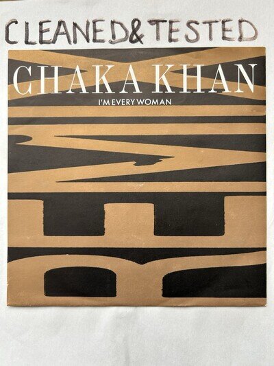 Chaka Khan- I'm Every Woman / Baby Me 7" Vinyl Remix WARNER BROTHERS W2963 1989