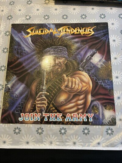 Suicidal Tendencies - Join the Army - Vinyl LP + Inner Virgin V2424 1987 EX/VG+