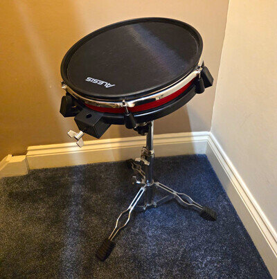 Alesis Crimson II Electronic Mesh Snare Drum on Tripod Stand
