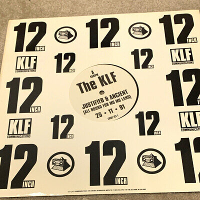 The KLF - Justified & Ancient 12" Vinyl Single 45 RPM 1991 CHOC ICE 1