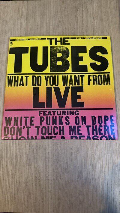 The Tubes - What Do You Want From Live 1978 - 2 x LP 12" Vinyl - EX Condition