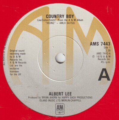 Albert Lee – Country Boy - A&M - AMS 7443