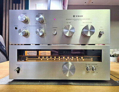 Vintage TRIO KA-3700 Amplifier & KT-5500 Tuner Stack - Tested Working