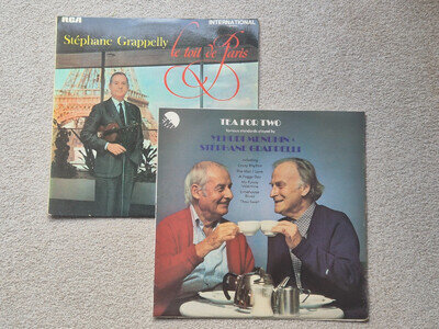 STEPHANE GRAPPELLI LP bundle x2, LE TOIT DE PARIS (1969) + TEA FOR TWO (1978)