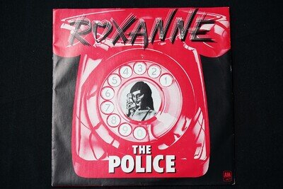 The Police ROXANNE BLUE VINYL 1978 A&M AMPP 6001 7" Single VG++ EX
