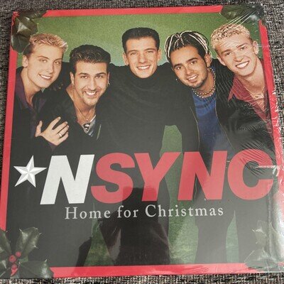 TWIN VINYL ALBUM NSYNC - Home For Christmas - 25th Anniversary 12” LP NEW