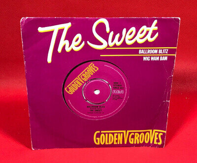 THE SWEET Ballroom Blitz 1981 UK 7" vinyl single 45 record Wig Wam Bam