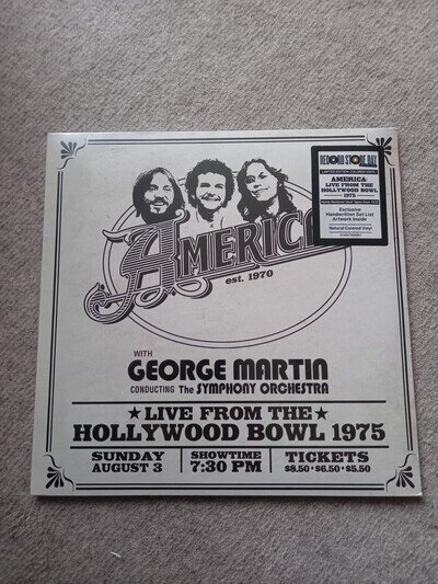 AMERICA Live From The Hollywood Bowl 1975 RSD 2024 LP Vinyl! Next Day Ship!