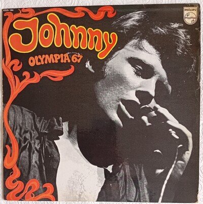 Johnny Hallyday - Olympia 67 " Philips 1967 France Stereo LP Vinyl.