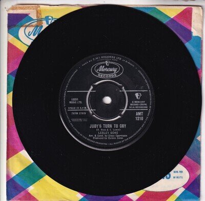LESLEY GORE..JUDY`S TURN TO CRY..EXCELLENT 1963 MERCURY SOUL 7"..AMT 1210