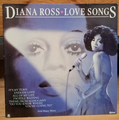 Diana Ross - Love Songs (UK vinyl LP) 1982 soul R&B Motown