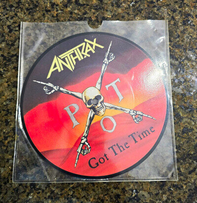 Anthrax Got The Time 7" Picture Disc Vinyl 45RPM Island Records ISP 476 1990