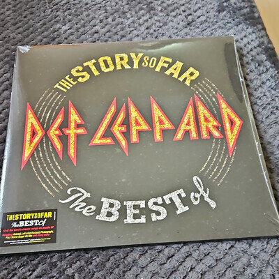 Def Leppard The Story So Far: The Best Of 2LP 12" Black Vinyl 2018 Sealed
