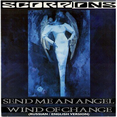 SCORPIONS Send Me An Angel UK 1991 Vertigo SWIRL VER60 A-1U/B-1U‼️MINT-/MINT-‼️