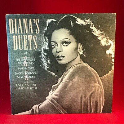 DIANA ROSS Diana's Duets 1982 UK VINYL LP motown record best of Marvin Gaye