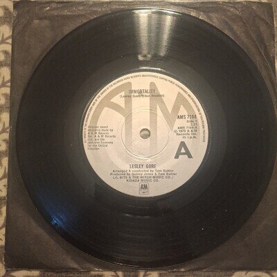 LESLEY GORE "IMMORTALITY" 45 RPM VINYL SINGLE 1975 VG+