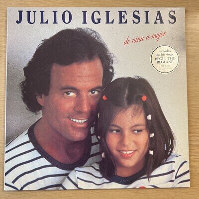 Julio Iglesias - De Nina a Mujer. 1981 Vinyl LP CBS 85063 VG+ Hype Sticker
