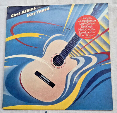 CHET ATKINS "STAY TUNED" RARE 1985 UK PROMO LP DIRE STRAITS TOTO KNOPFLER