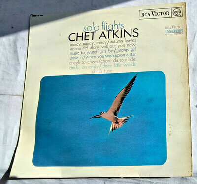 CHET ATKINS "SOLO FLIGHTS" 1968 UK STEREO LP VG / EX
