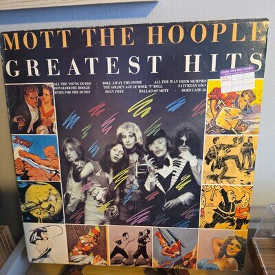 Mott the Hoople "Greatest Hits" LP 1976 UK CBS Press EX/VG+ (small sticker)