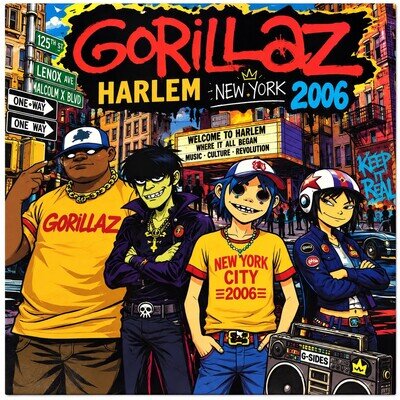 Gorillaz: Harlem New York 2006 - LP/Vinyl Album - New Limited Edition Coloured