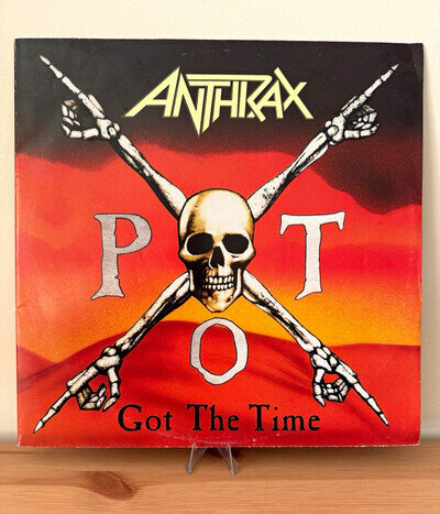 Anthrax – Got The Time Island 1990 12" Black Vinyl Single 45 RPM 12 IS 476
