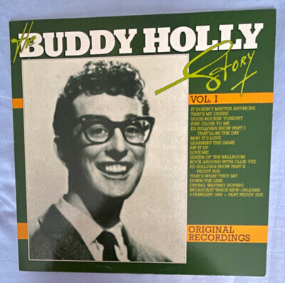 Buddy Holly Buddy Holly Story Masters 12" Vinyl LP Stereo 1988 Vol I&II