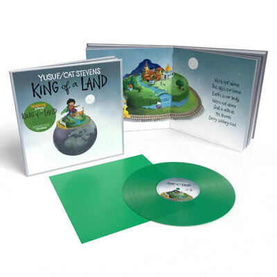 Yusuf / Cat Stevens - King of a Land. Green Vinyl 12" LP NEW RIPPED SEAL