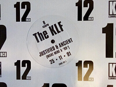 The KLF ~ Justified and Ancient -90s Vinyl Record Promo 12"