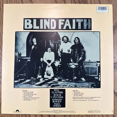 Blind Faith Self-Titled Vinyl Record LP Polydor Reissue Banned Cover - NM/NM