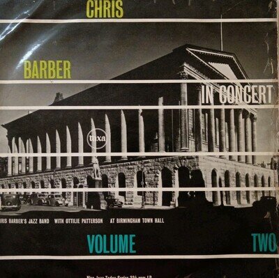 Chris Barber In Concert Volume Two 1958 Vinyl LP Album. Pye Nixa NJL 15.