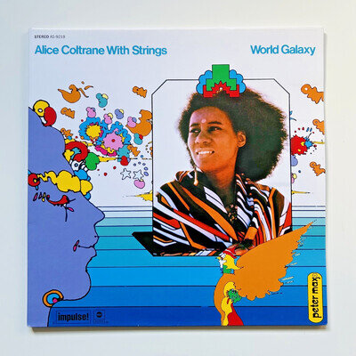 Alice Coltrane World Galaxy Vinyl Album, great quality jazz album, rarely played