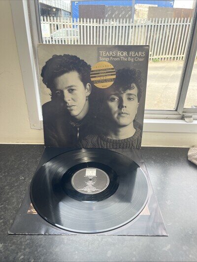 TEARS FOR FEARS : SONGS FROM THE BIG CHAIR Vinyl LP MERH 58 A3/B3 VG+/EX