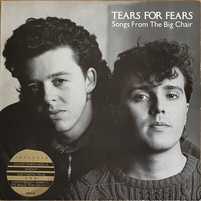 Tears For Fears – Songs From The Big Chair 12” Vinyl LP Synth-Pop 1985 VERY GOOD