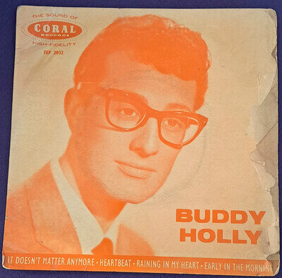 Buddy Holly – Extended Play EP Coral FEP 2032 7" 45 RPM Black Vinyl